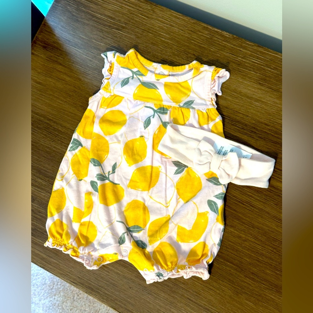 Carters 3 Month Lemon Romper